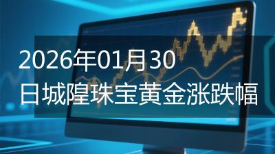 2026年01月30日城隍珠宝黄金涨跌幅