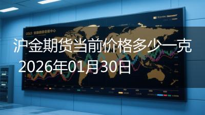 沪金期货当前价格多少一克 2026年01月30日