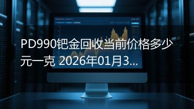 PD990钯金回收当前价格多少元一克 2026年01月30日