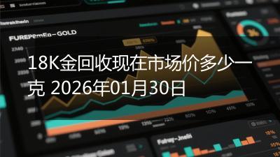 18K金回收现在市场价多少一克 2026年01月30日