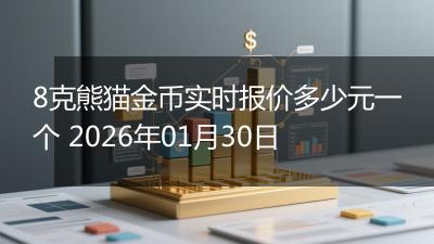8克熊猫金币实时报价多少元一个 2026年01月30日