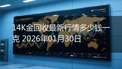 14K金回收最新行情多少钱一克 2026年01月30日