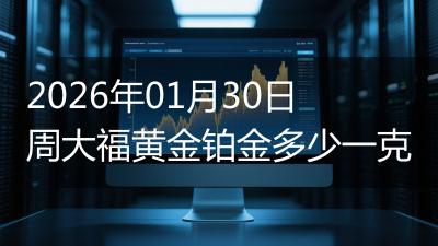 2026年01月30日周大福黄金铂金多少一克