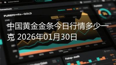 中国黄金金条今日行情多少一克 2026年01月30日