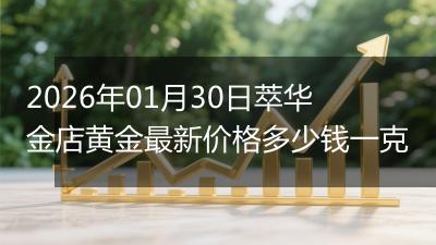 2026年01月30日萃华金店黄金最新价格多少钱一克