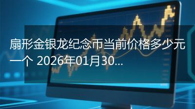 扇形金银龙纪念币当前价格多少元一个 2026年01月30日