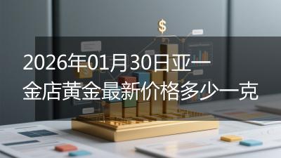 2026年01月30日亚一金店黄金最新价格多少一克