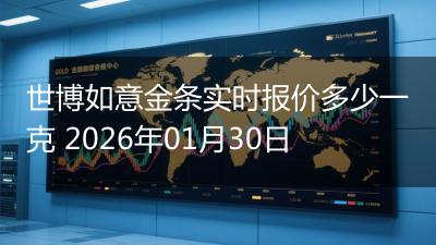 世博如意金条实时报价多少一克 2026年01月30日