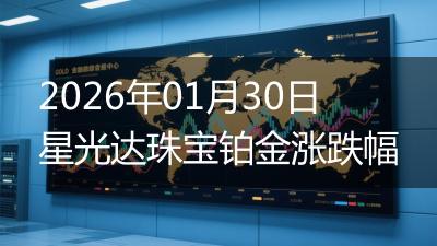 2026年01月30日星光达珠宝铂金涨跌幅