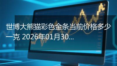 世博大熊猫彩色金条当前价格多少一克 2026年01月30日