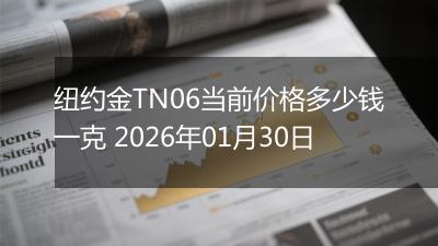 纽约金TN06当前价格多少钱一克 2026年01月30日