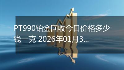 PT990铂金回收今日价格多少钱一克 2026年01月30日
