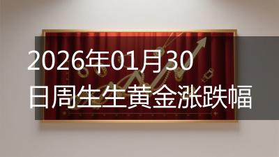 2026年01月30日周生生黄金涨跌幅