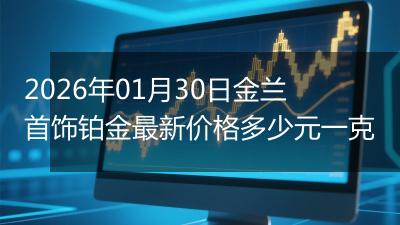 2026年01月30日金兰首饰铂金最新价格多少元一克