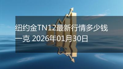 纽约金TN12最新行情多少钱一克 2026年01月30日
