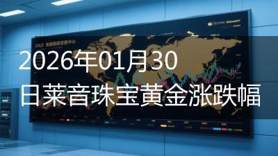 2026年01月30日莱音珠宝黄金涨跌幅