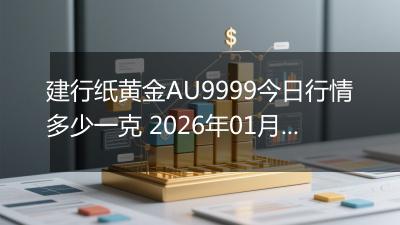 建行纸黄金AU9999今日行情多少一克 2026年01月30日