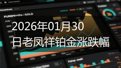 2026年01月30日老凤祥铂金涨跌幅