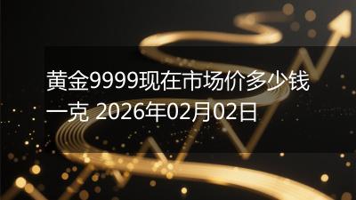 黄金9999现在市场价多少钱一克 2026年02月02日