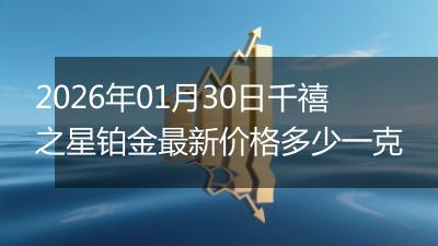 2026年01月30日千禧之星铂金最新价格多少一克