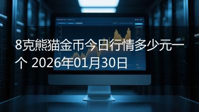 8克熊猫金币今日行情多少元一个 2026年01月30日